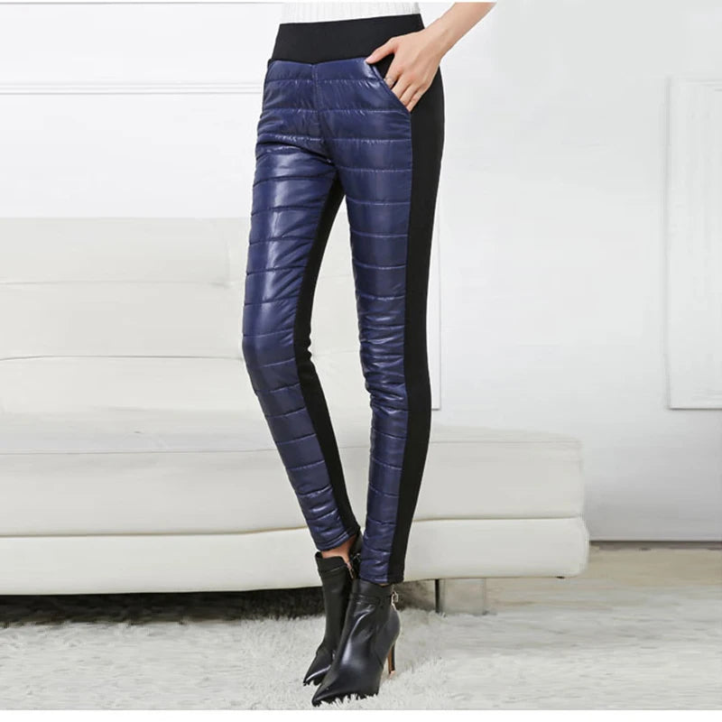 Damen Winter Leggings Gefüttert – Warme High Waist Jogginghose Fleece