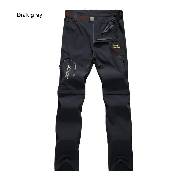 Herren Wanderhose Outdoor – Camping Trekkinghose mit Taschen Atmungsaktiv