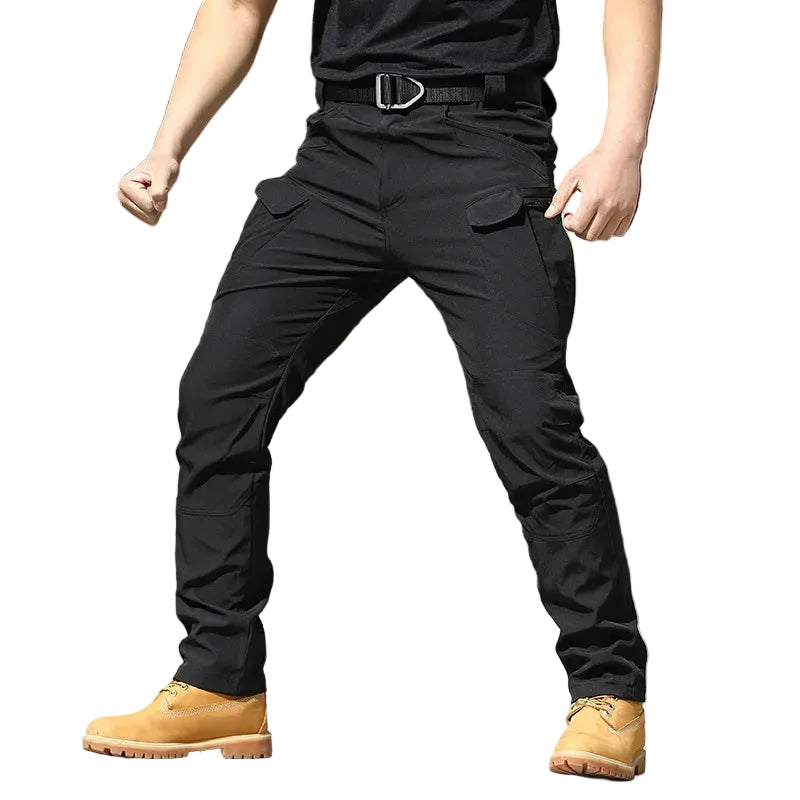 Men's Tactical Cargo Trousers – Outdoor Work Trousers with Multi-Pockets and Stretch