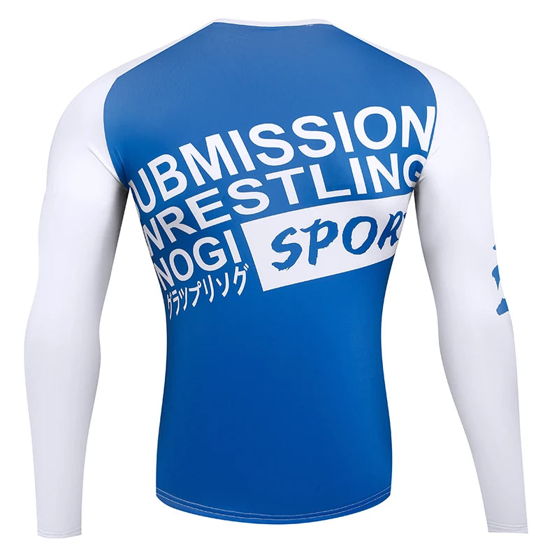 Herren Kompressionsshirt Langarm – Rashguard für Fitness, Gym & Laufen