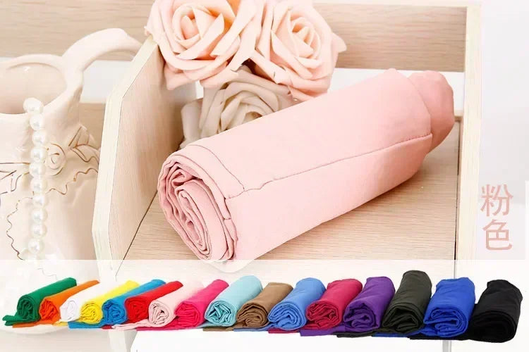 Leggings en coton taille haute pour femme - Pantalons extensibles disponibles en 15 couleurs jusqu'à la taille 6XL