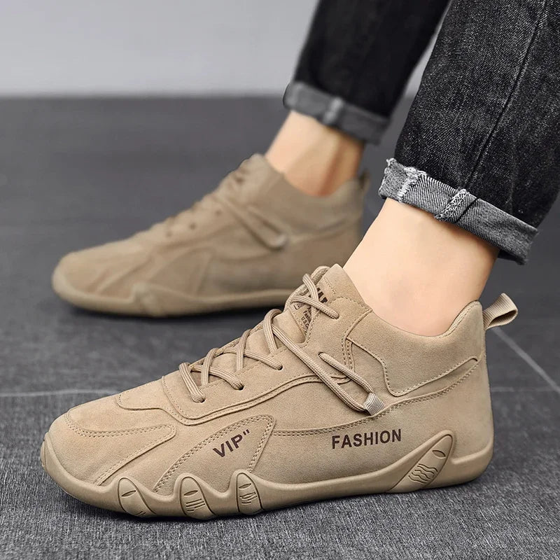 Herren Stiefeletten Casual – Schnür-Boots Rutschfest für Arbeit & Freizeit