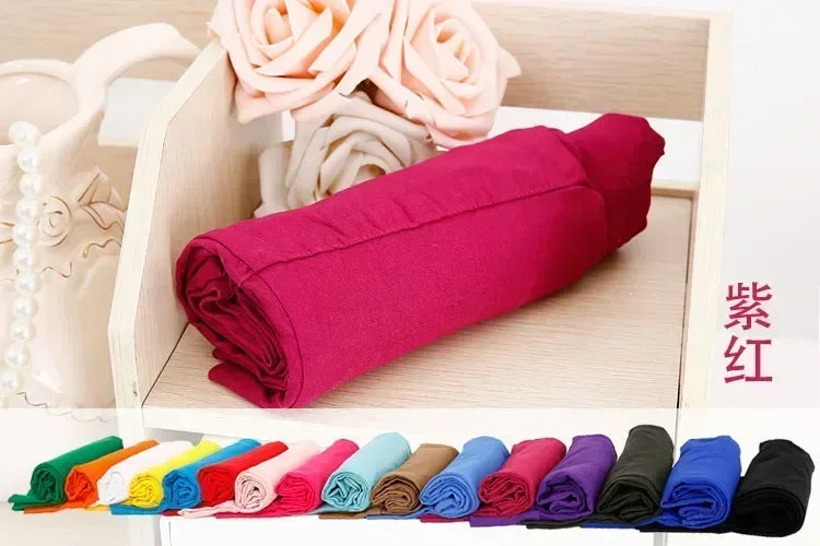 Leggings en coton taille haute pour femme - Pantalons extensibles disponibles en 15 couleurs jusqu'à la taille 6XL