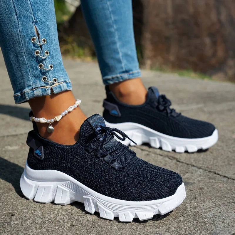Chaussures en maille pour femmes - Chaussures décontractées légères et respirantes