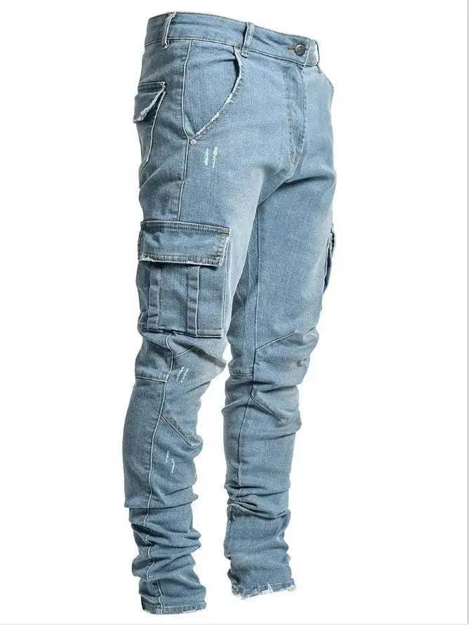 Herren Jeans Stretch Schwarz – Business Casual Denim Hose Regular Fit