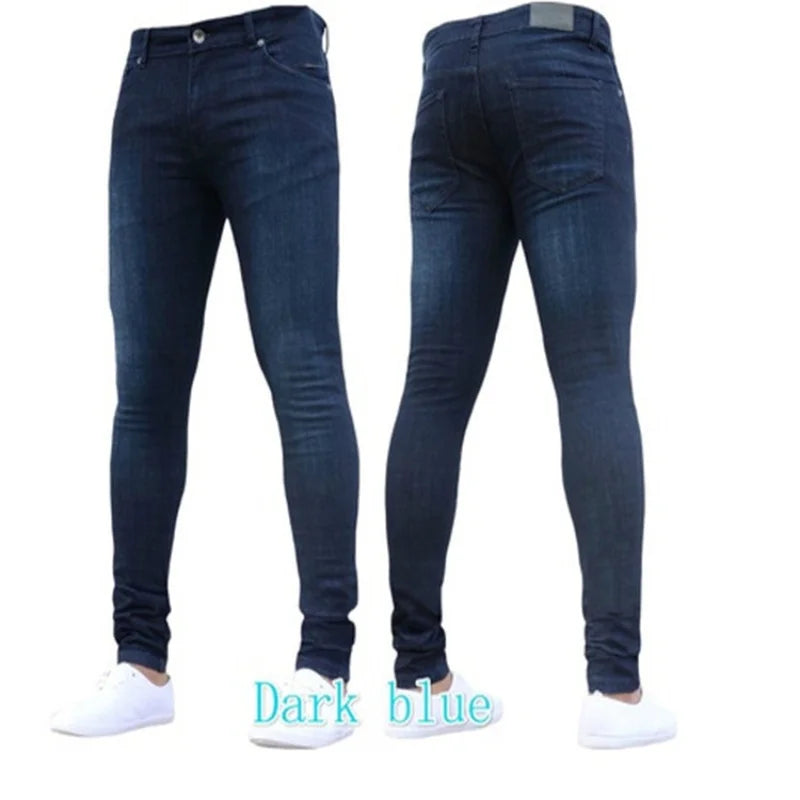Herren Jeans Stretch Schwarz – Business Casual Denim Hose Regular Fit