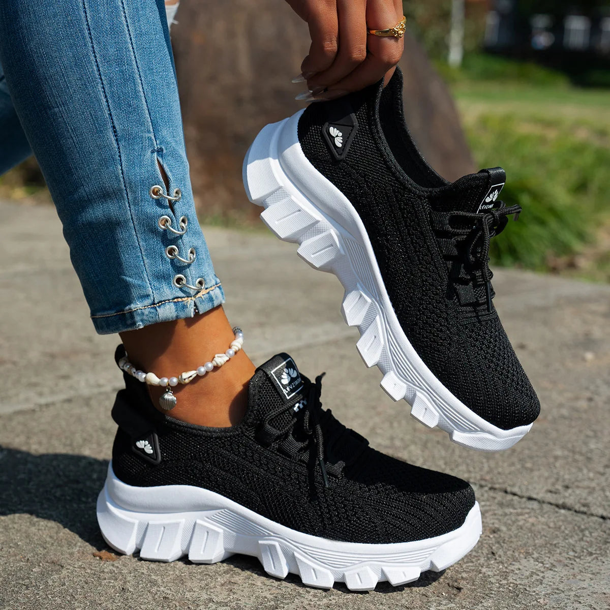 Chaussures en maille pour femmes - Chaussures décontractées légères et respirantes