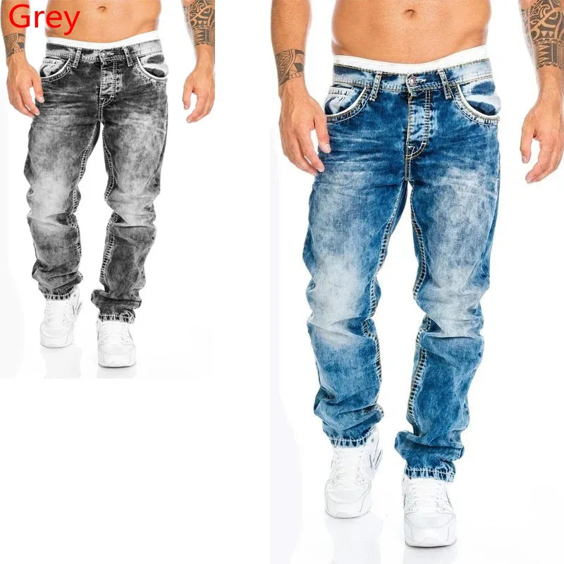 Herren Jeans Stretch Schwarz – Business Casual Denim Hose Regular Fit