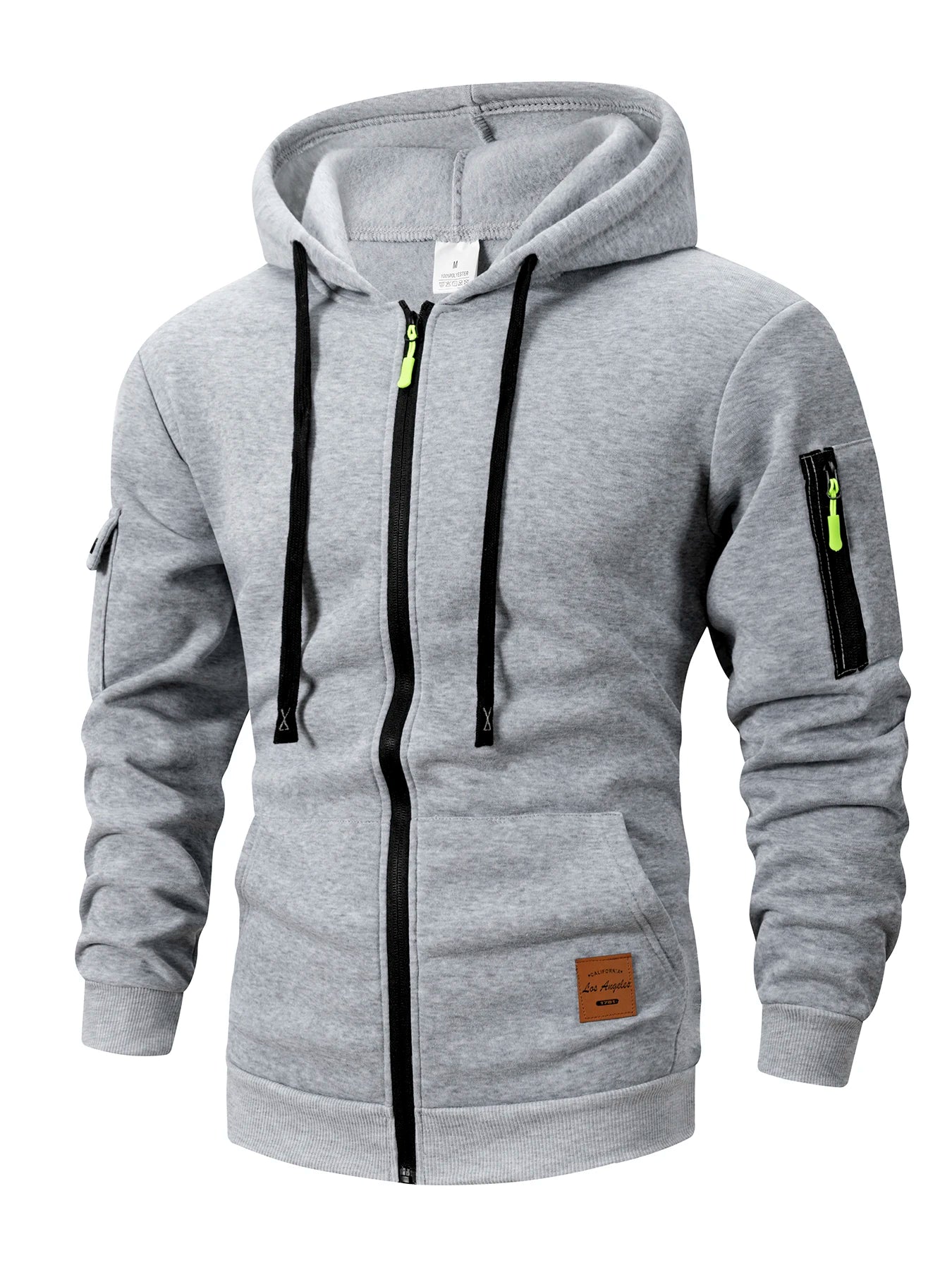 Herren Hoodie Slim Fit – Sweatshirt Jacke mit Reißverschluss für Herbst & Winter
