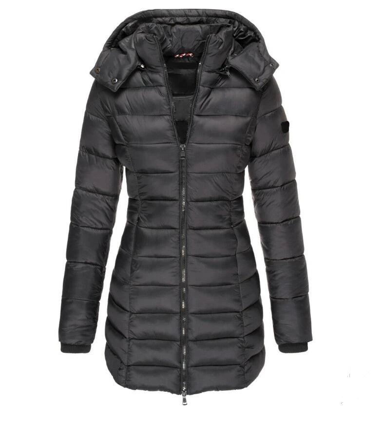 Damen Hoodie Jacke mit Reißverschluss – Sweatjacke Kapuze Slim Fit