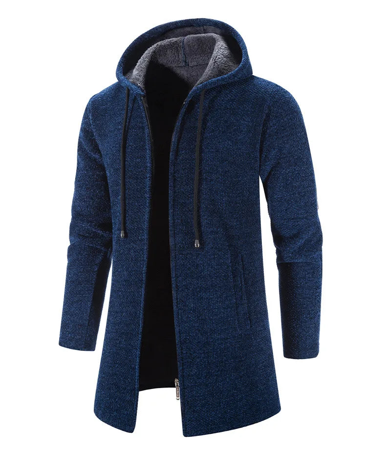 Sweat à capuche oversize pour homme – Veste sweat-shirt d'hiver avec fermeture éclair et capuche