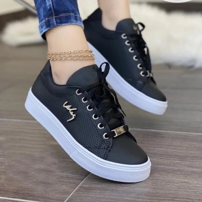 Women's Casual Lightweight Sneakers – Vulcanized Sports Shoes for Walking &amp; Outdoor Activities