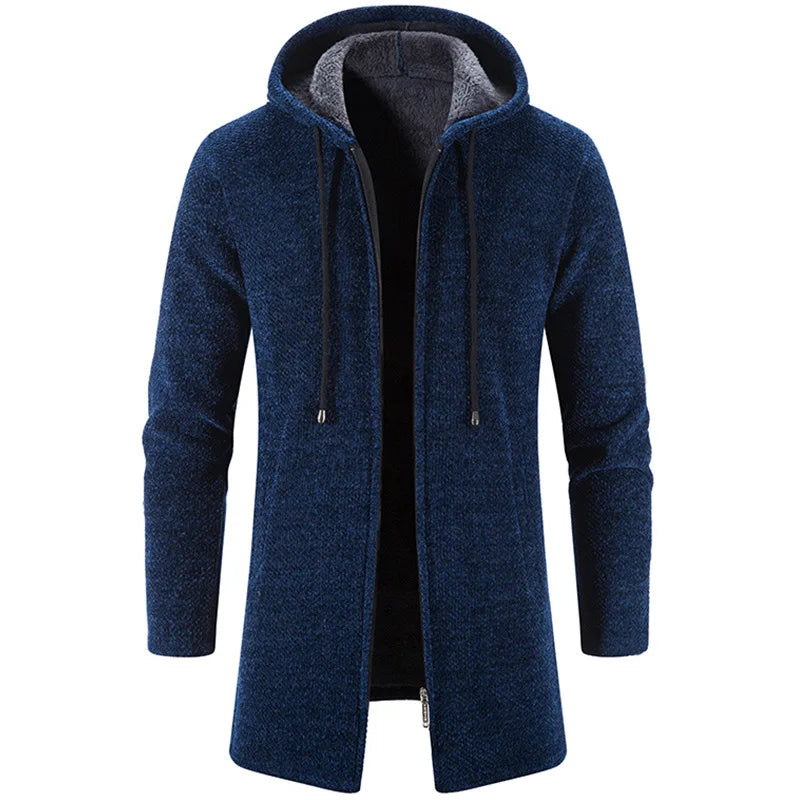 Sweat à capuche oversize pour homme – Veste sweat-shirt d'hiver avec fermeture éclair et capuche