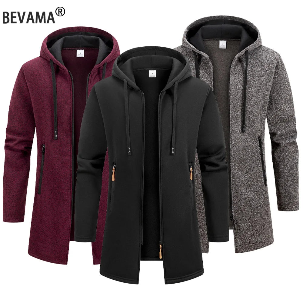 Herren Hoodie Oversize Streetwear – Winter Trainingsanzug Jacke mit Reißverschluss