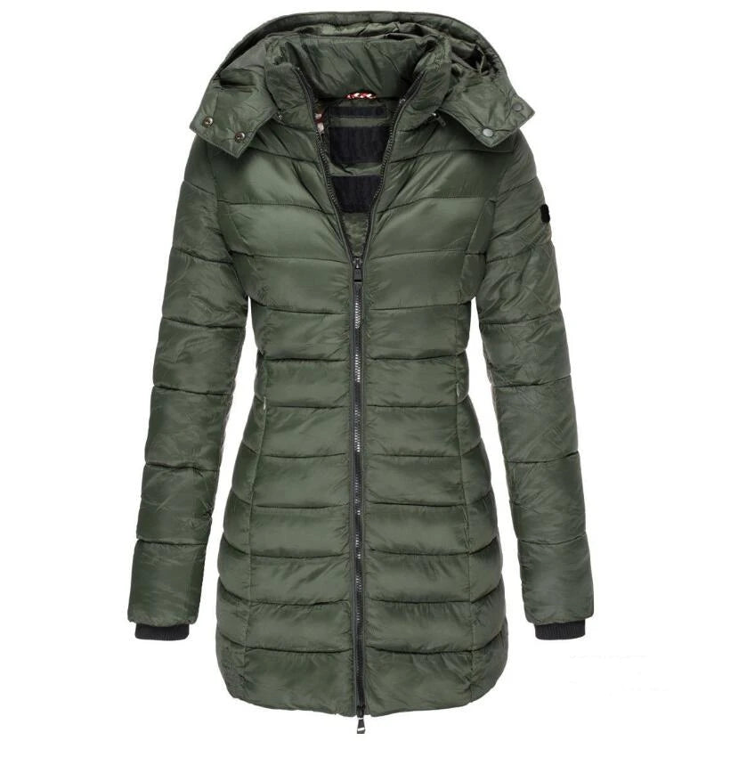 Damen Hoodie Jacke mit Reißverschluss – Sweatjacke Kapuze Slim Fit