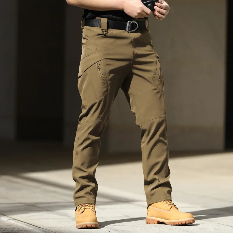 Men's Tactical Cargo Trousers – Outdoor Work Trousers with Multi-Pockets and Stretch