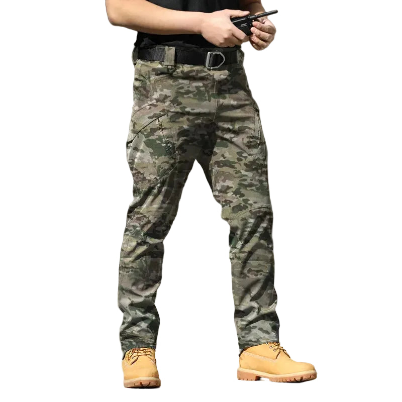 Men's Tactical Cargo Trousers – Outdoor Work Trousers with Multi-Pockets and Stretch