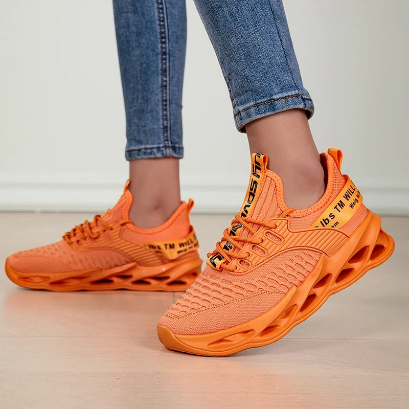 Baskets plates à plateforme pour femmes - Chaussures décontractées et tendance pour la course