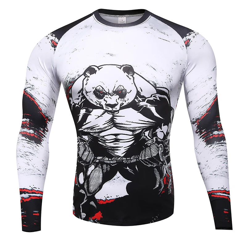 Herren Kompressionsshirt Langarm – Rashguard für Fitness, Gym & Laufen