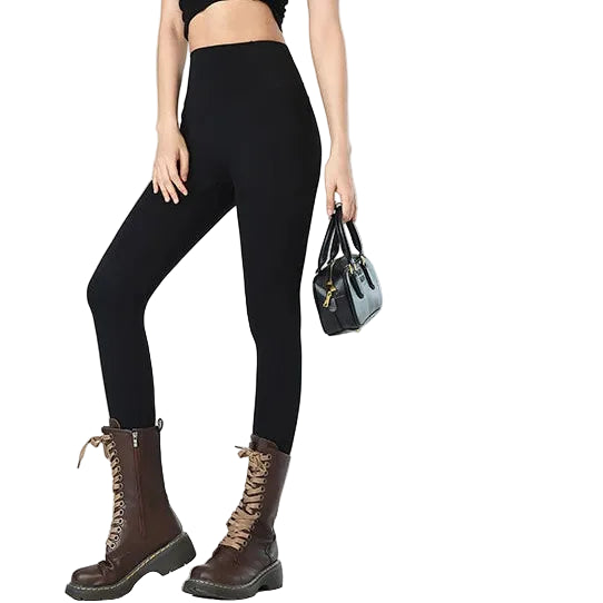 Leggings polaires d'hiver pour femmes – Leggings de sport chauds à taille haute avec poches