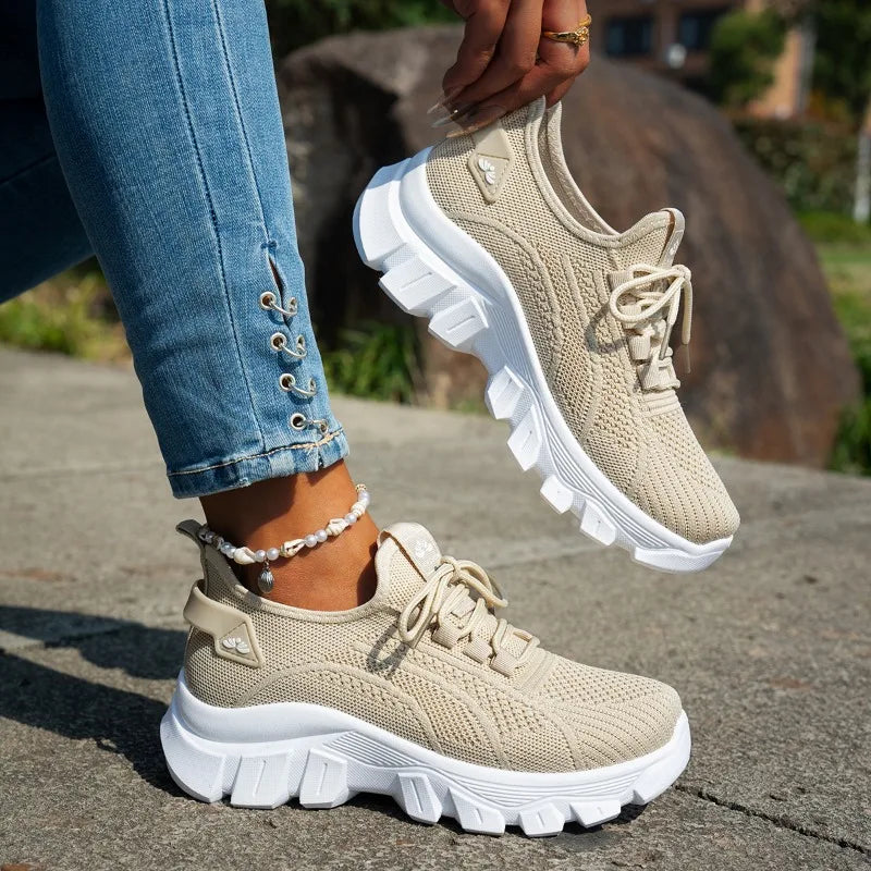 Chaussures en maille pour femmes - Chaussures décontractées légères et respirantes