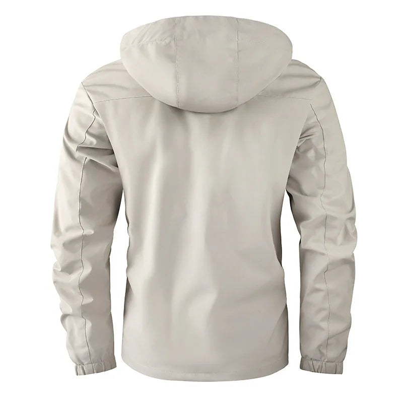 Veste imperméable d'extérieur pour homme – Coupe-vent softshell avec doublure polaire pour l'hiver