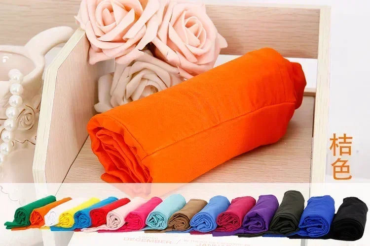 Leggings en coton taille haute pour femme - Pantalons extensibles disponibles en 15 couleurs jusqu'à la taille 6XL
