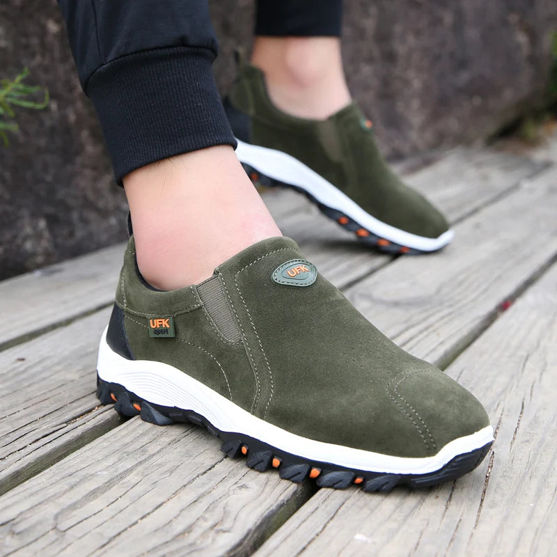 Herren Sneaker Outdoor Leicht – Walking Wanderschuhe Atmungsaktiv Übergröße