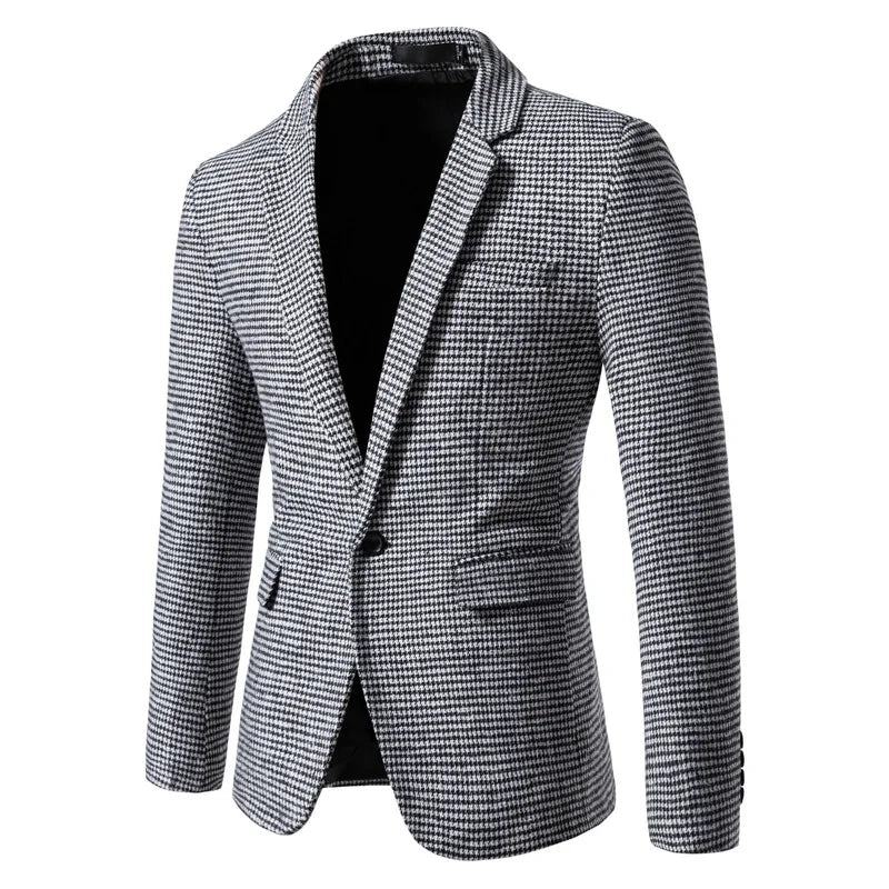 Herren Blazer Slim Fit – Casual Anzugjacke für Herbst & Business Casual