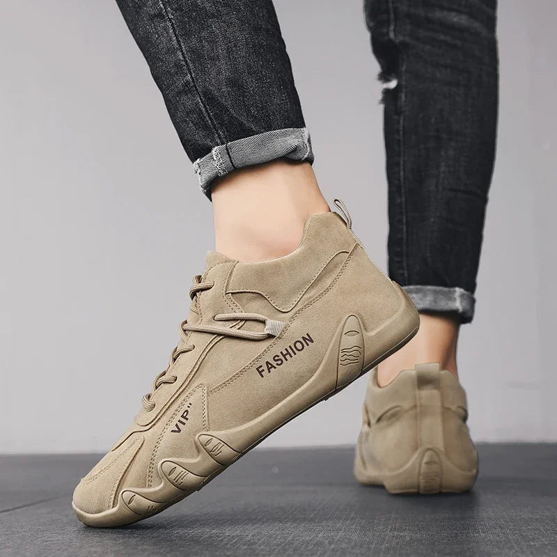 Herren Stiefeletten Casual – Schnür-Boots Rutschfest für Arbeit & Freizeit