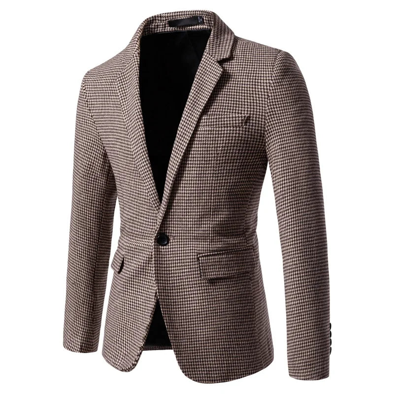 Herren Blazer Slim Fit – Casual Anzugjacke für Herbst & Business Casual