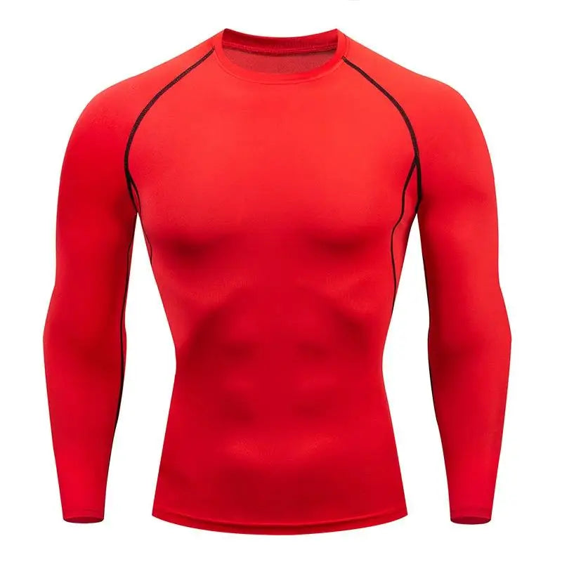 Herren Kompressionsshirt Langarm – Quick Dry Funktionsshirt für Fitness & Laufen