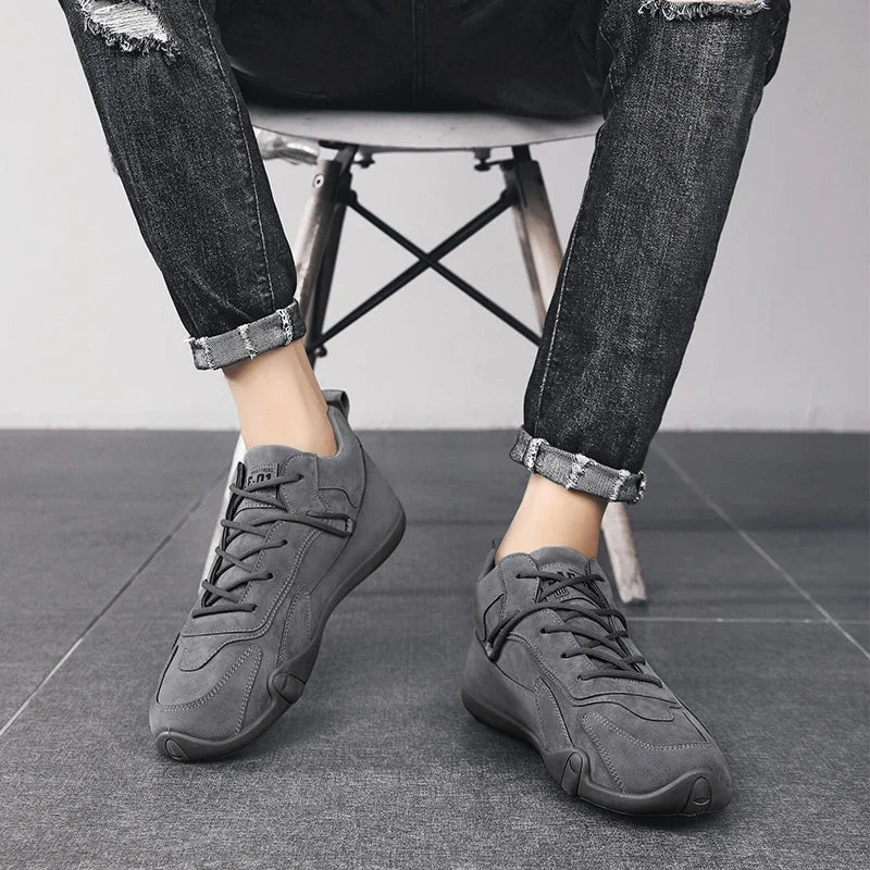 Herren Stiefeletten Casual – Schnür-Boots Rutschfest für Arbeit & Freizeit