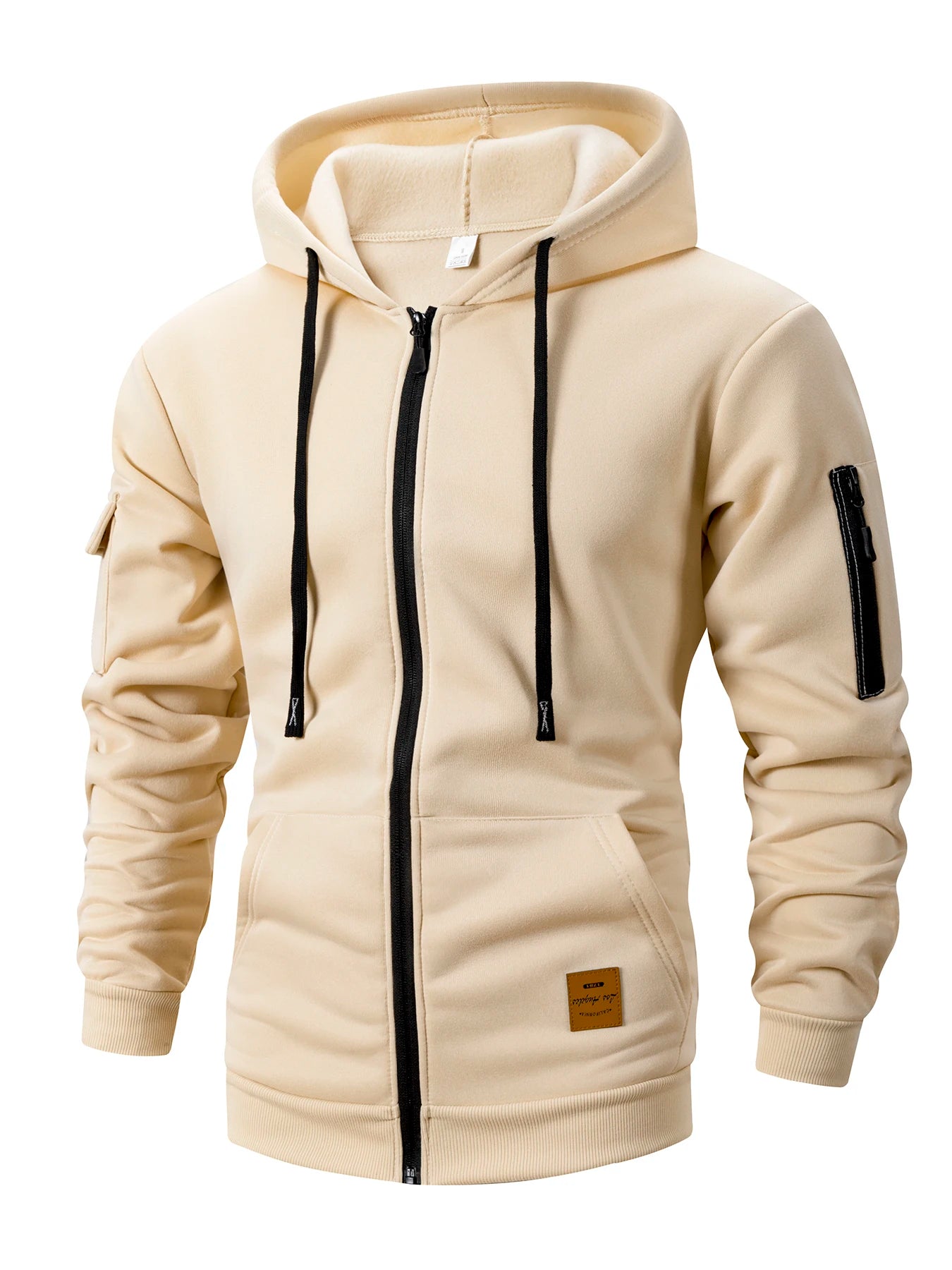 Herren Hoodie Slim Fit – Sweatshirt Jacke mit Reißverschluss für Herbst & Winter