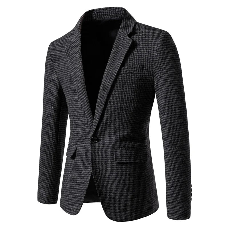 Herren Blazer Slim Fit – Casual Anzugjacke für Herbst & Business Casual