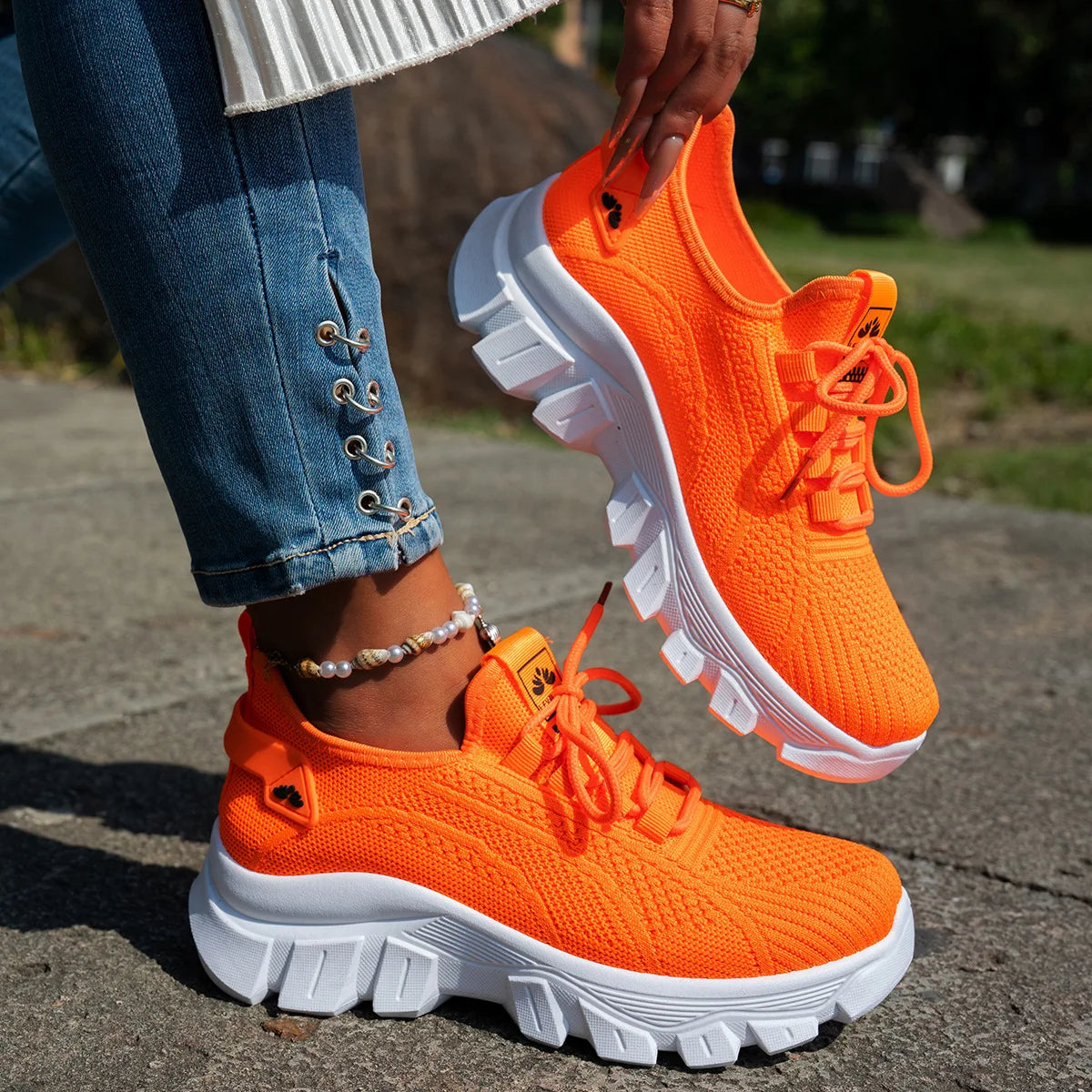 Chaussures en maille pour femmes - Chaussures décontractées légères et respirantes