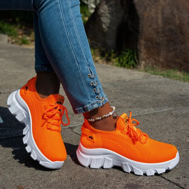 Chaussures en maille pour femmes - Chaussures décontractées légères et respirantes