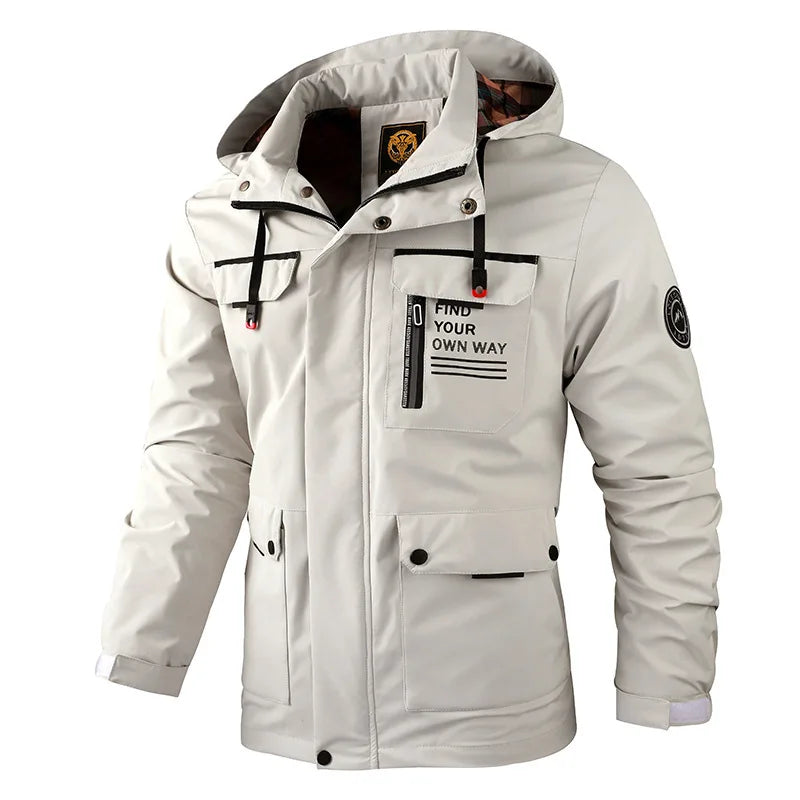 Veste imperméable d'extérieur pour homme – Coupe-vent softshell avec doublure polaire pour l'hiver
