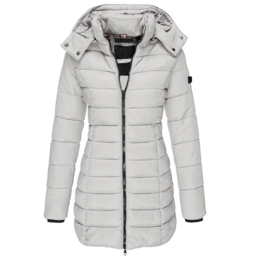 Damen Hoodie Jacke mit Reißverschluss – Sweatjacke Kapuze Slim Fit