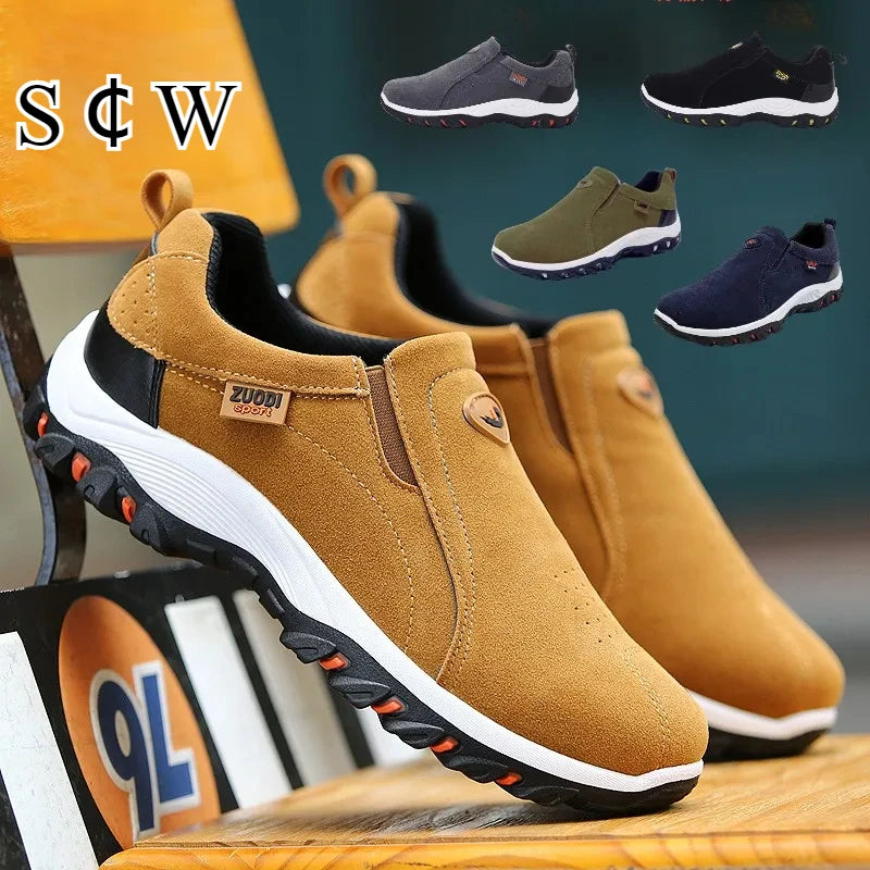 Herren Sneaker Outdoor Leicht – Walking Wanderschuhe Atmungsaktiv Übergröße