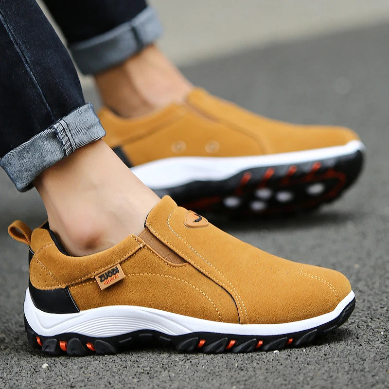 Herren Sneaker Outdoor Leicht – Walking Wanderschuhe Atmungsaktiv Übergröße
