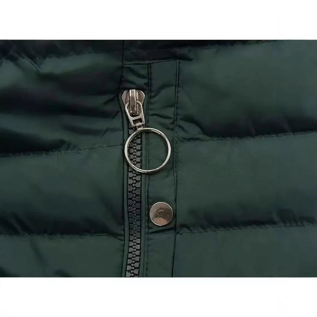 Damen Wintermantel Fleece Gefüttert – Warme Jacke mit Kapuze Lang